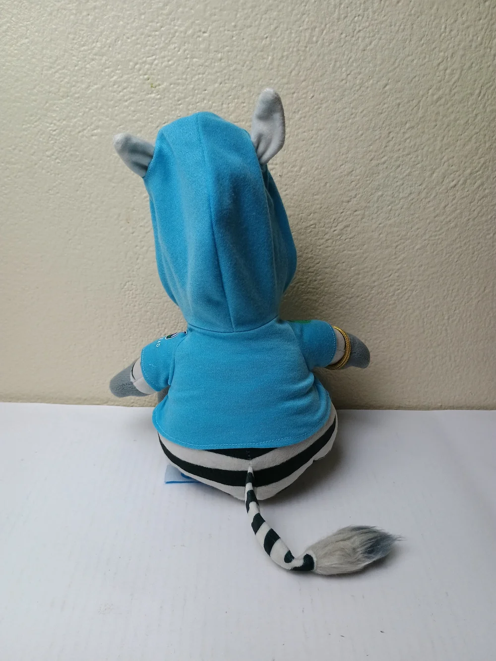 Blue Zig The Zebra Plush Hoodie Stuffed Animal - Kids Toy